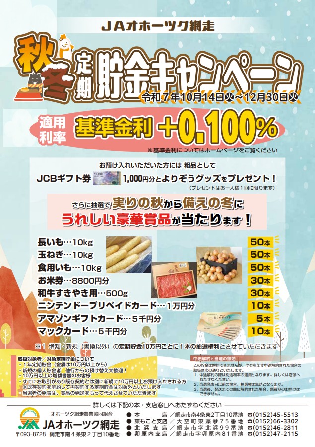 定期貯金キャンペーン